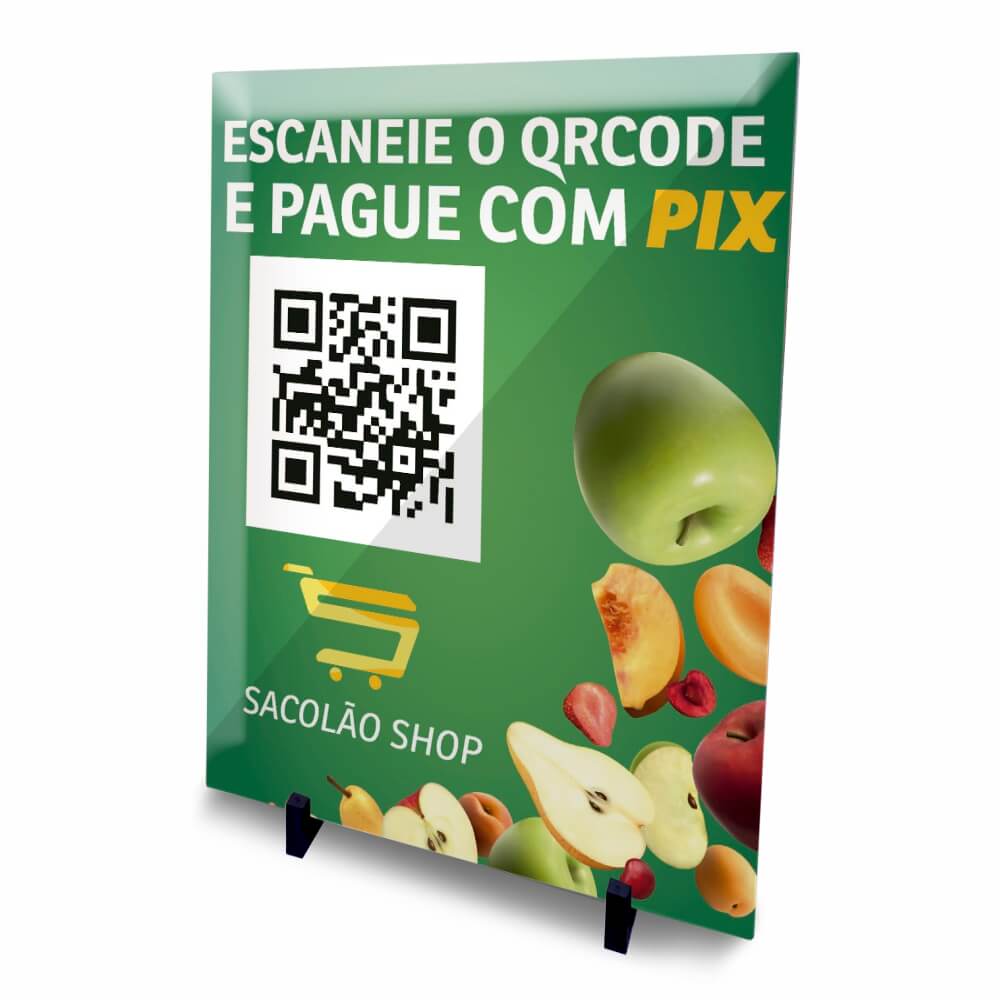 PLACA DE QR CODE PIX